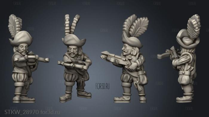 crossbowmen 3d stl модель для ЧПУ