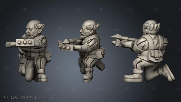 crossbowmen stl model for CNC