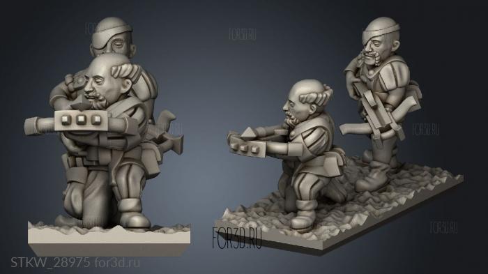 crossbowmen stl model for CNC