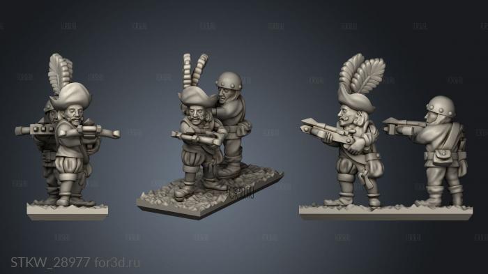 crossbowmen stl model for CNC