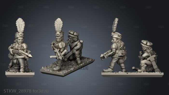 crossbowmen stl model for CNC