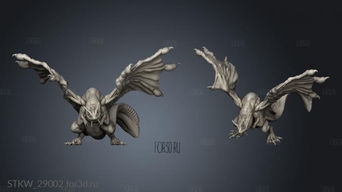 Frog Dragon stl model for CNC
