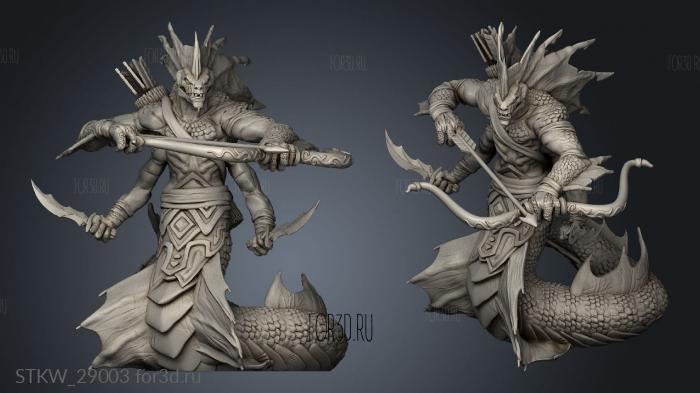 Marsh Naga Archer stl model for CNC