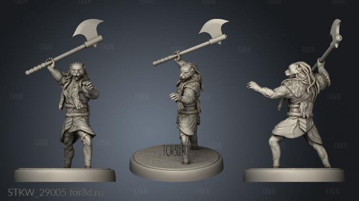 Masked Hunter stl model for CNC