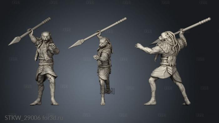 Masked Hunter Spear 3d stl модель для ЧПУ