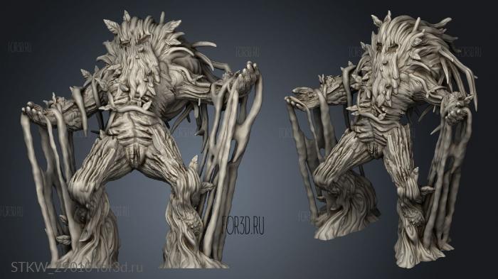 Shambling Mound Vines stl model for CNC