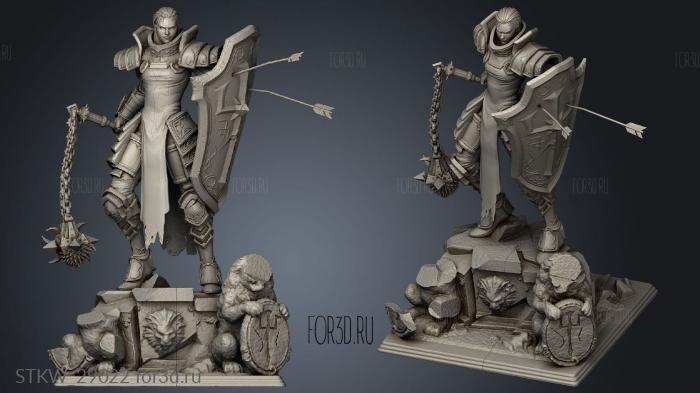 Crusader stl model for CNC