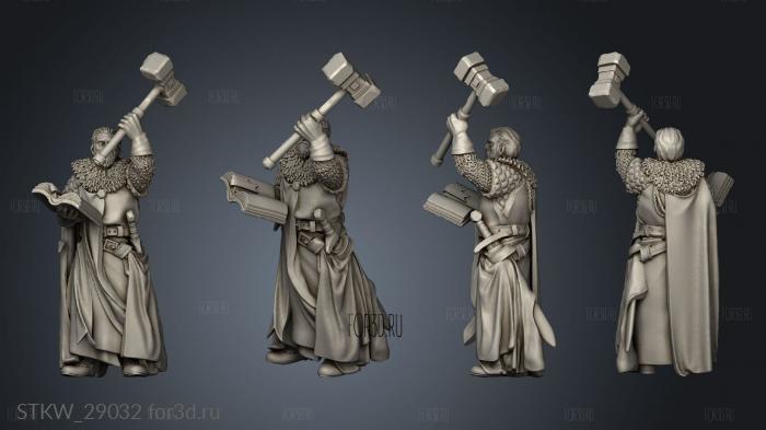 CRUSADER MUSICIAN stl model for CNC