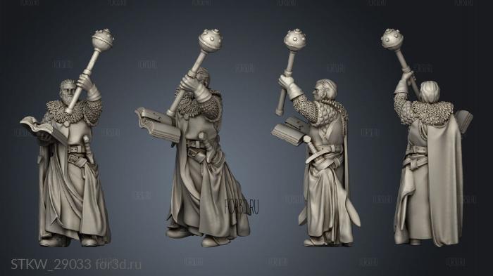 CRUSADER MUSICIAN stl model for CNC