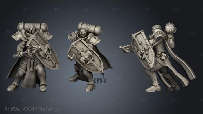 Crusader Coat Mace stl model for CNC