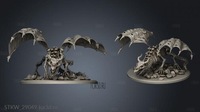 Crypt Dread Draco Lich Gargantuan stl model for CNC