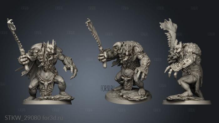 Cult Miniatures Trolls Troll king stl model for CNC