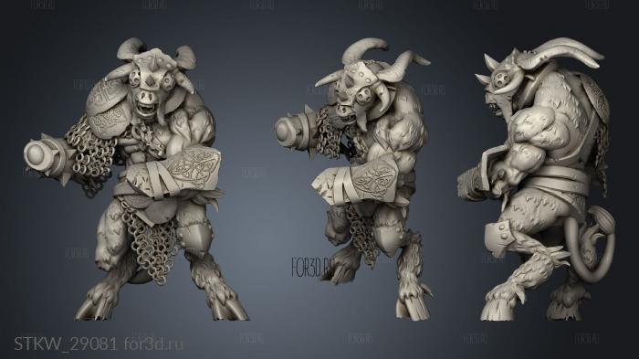 Cult Minotaurs Minotaur stl model for CNC