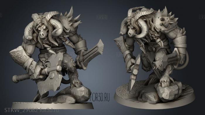 Cult Minotaurs Minotaur Hammer stl model for CNC