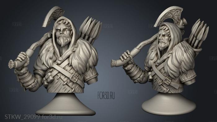 goliath warrior male stl model for CNC