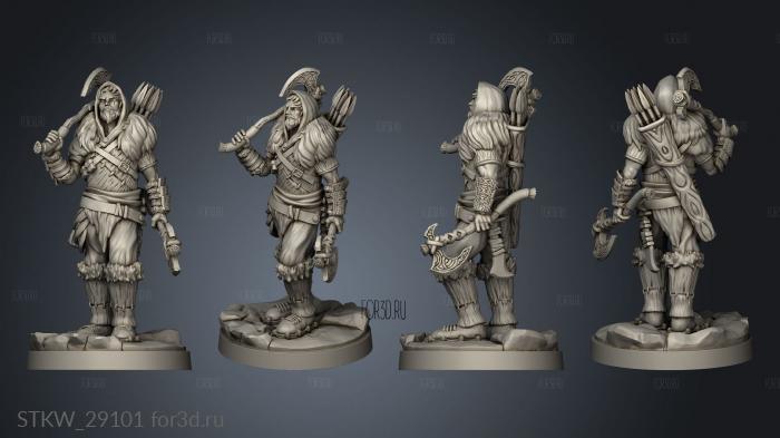 goliath warrior male stl model for CNC