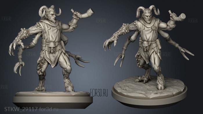Cursed Satyr stl model for CNC