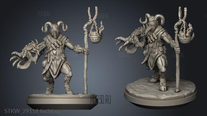 Cursed Satyr stl model for CNC