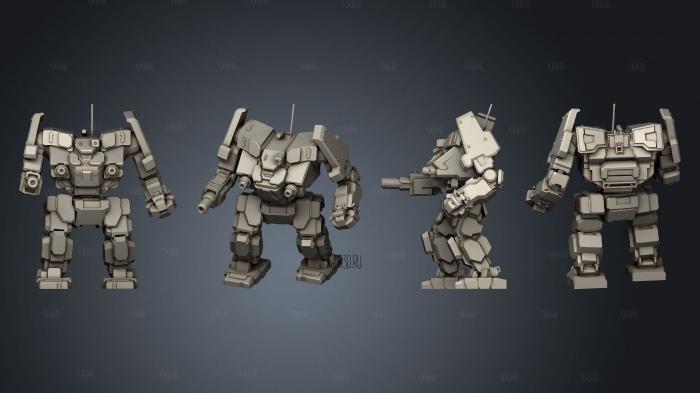 Assault Mechs Awesome stl model for CNC