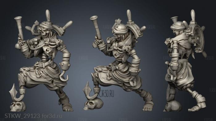 Cursed Skeleton stl model for CNC