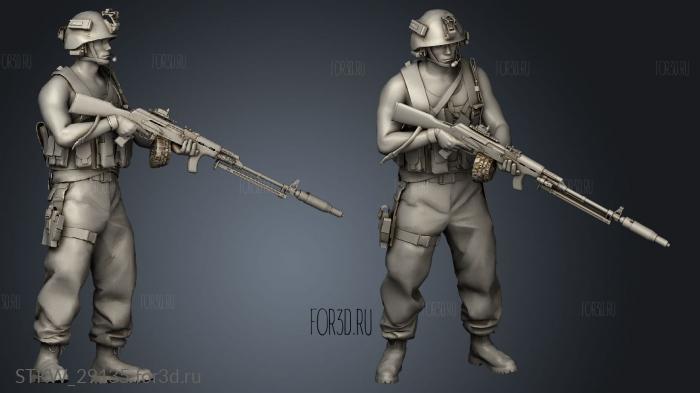 Custom Rodion Call Of Duty Modern Warfare With AK stl model for CNC