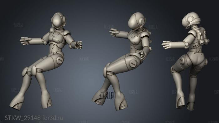 Cyber Knights Bombshell stl model for CNC