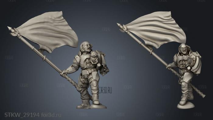 Cyberforge War Steward Joshua Rykeen stl model for CNC