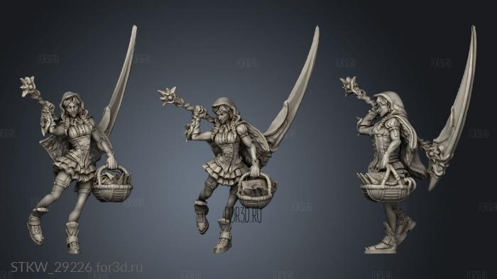 Cyberpunk Red Hood Inquisitor Scythe stl model for CNC
