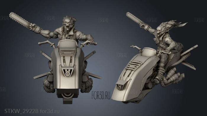 Cyberpunk Cyber Death Rider Gravity Bike stl model for CNC