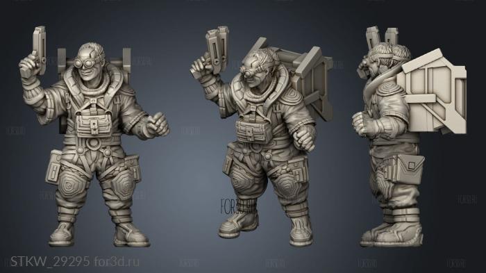 CYBERPUNK SMUGGLER BACKED stl model for CNC
