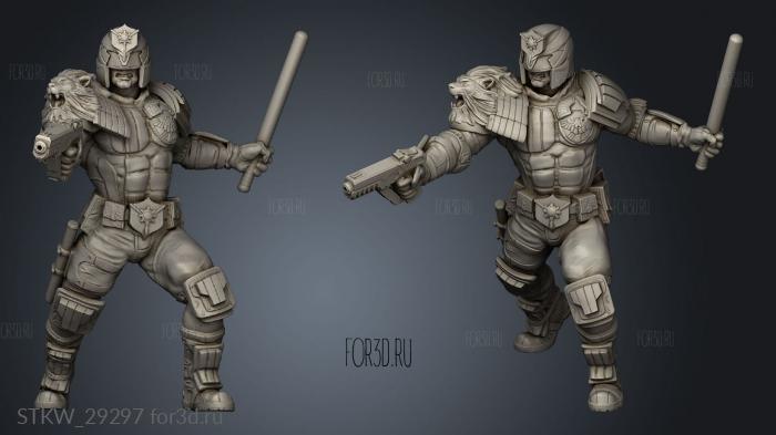 Cyberpunk UPHOLDER LEYON GUERRERO stl model for CNC