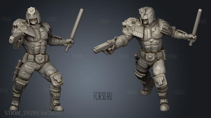 Cyberpunk UPHOLDER LEYON GUERRERO stl model for CNC