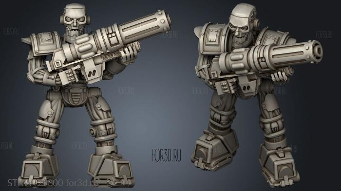 Cyberpunk WARRIOR HAMMERSTEIN stl model for CNC