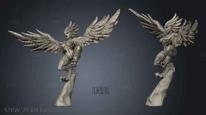 Cyclops and Harpies Harpy stl model for CNC