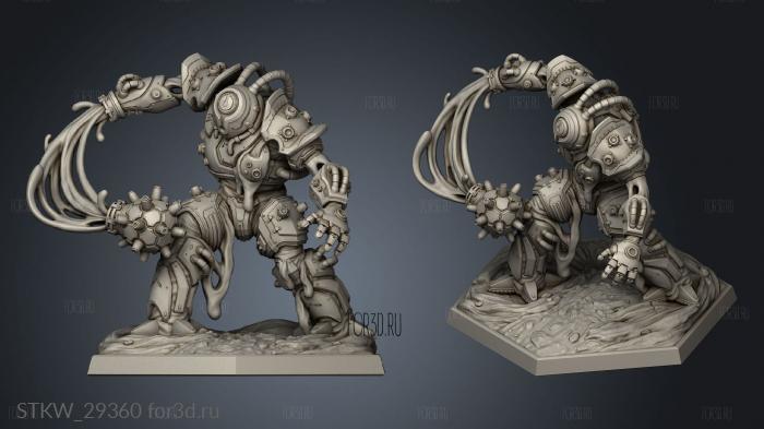 Damnation Hell Plasma Golem stl model for CNC