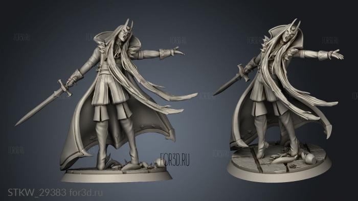 Tristanius Dusk Prince Base stl model for CNC