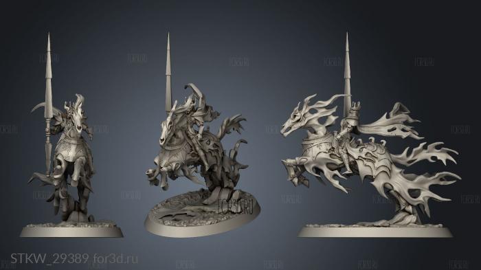 Vampire Knight Cavalry Mounted stl model for CNC