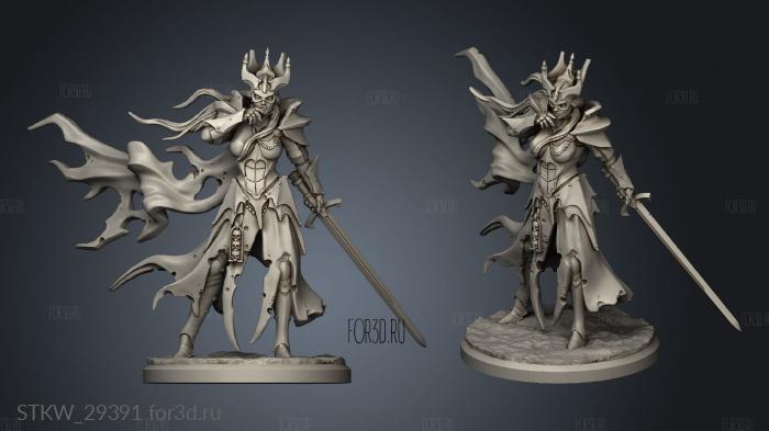 Vampire Knight on Foot stl model for CNC