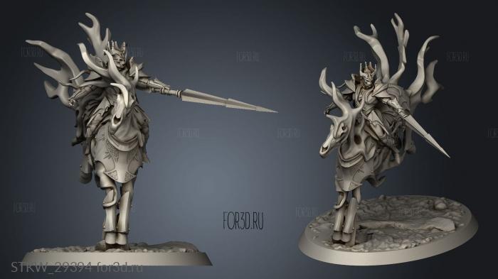 Cavalry Knight Mounted stl model for CNC