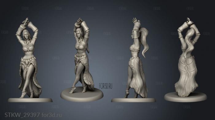 Dancer Tabletop Simple stl model for CNC