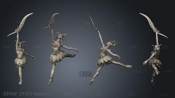 Dancer stl model for CNC