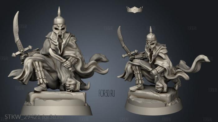 Dark Assassin rider stl model for CNC