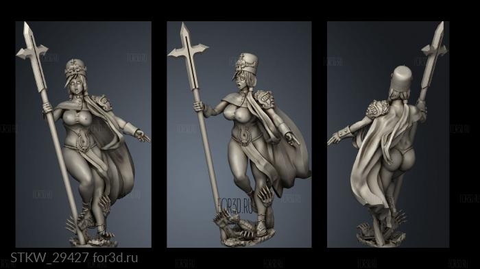 Dark Dragon Share Pinup Priestess stl model for CNC