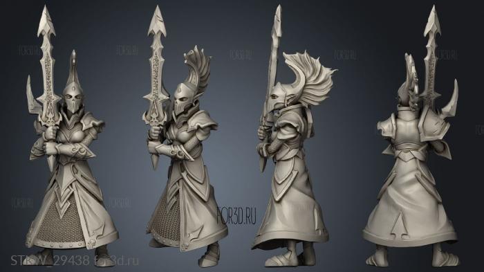 Dark Elves Elf Knight Kight stl model for CNC