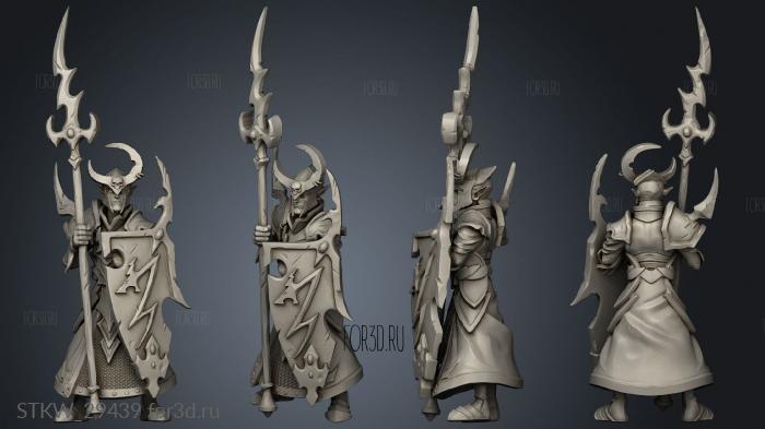 Dark Elves Elf Lineman stl model for CNC