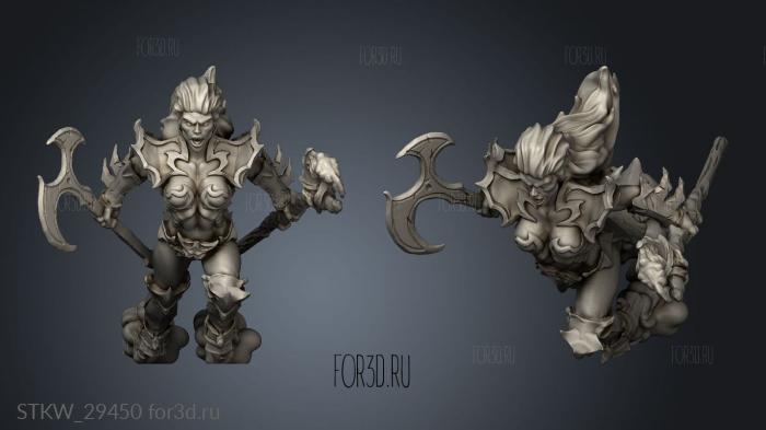 Dark Elves Modular Bodies Elf ZOOMZOOM stl model for CNC