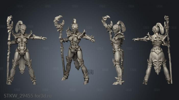 Dark Elves Nickys Hatchery Elf Staff stl model for CNC