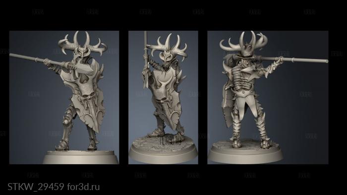 Dark Elves Soldier Lance stl model for CNC