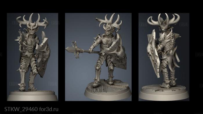 Dark Elves Soldier Lance stl model for CNC