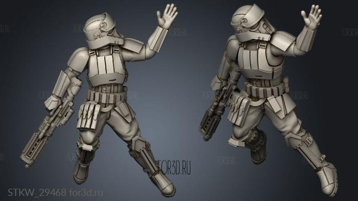 Dark Fire Master Fallen Tropical Troopers Shoretrooper stl model for CNC